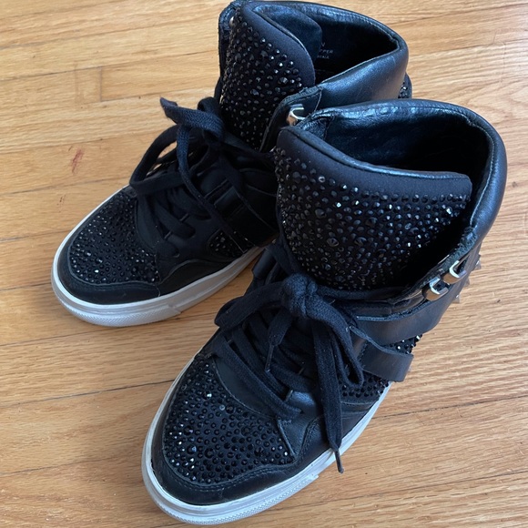 ASH Jewel Black High Top Sneakers. Size EU 36 - Picture 9 of 10